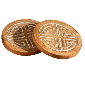 Wooden Coasters Set of 4 (4 Designs)