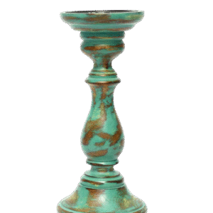 Candle Holder - Green Antique